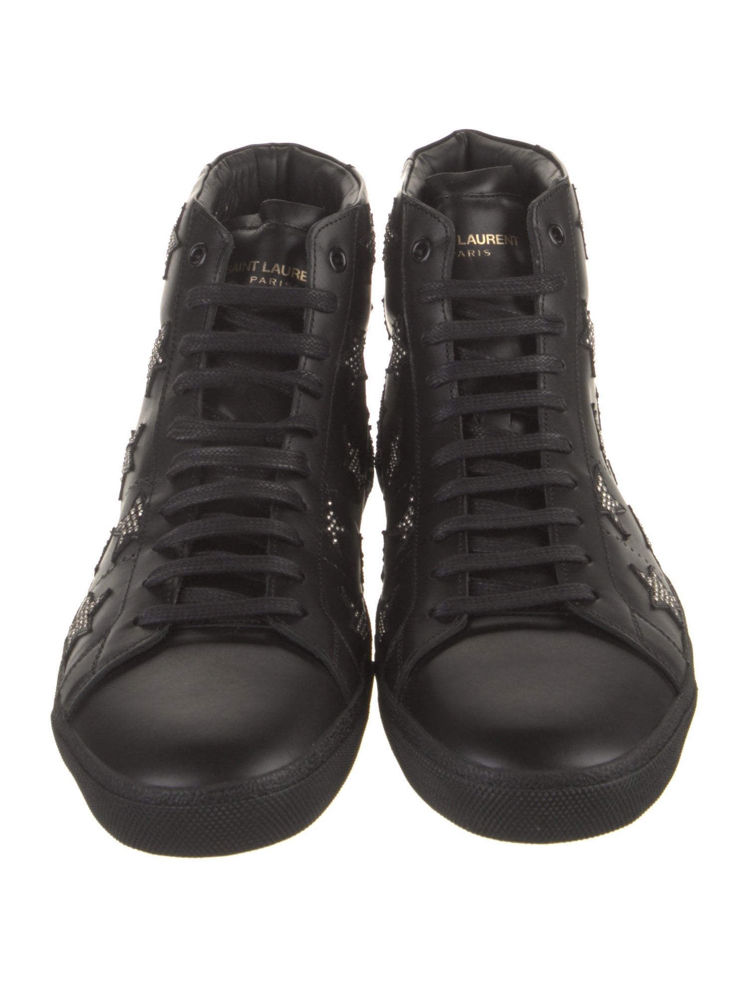 Saint Laurent Leather Patterned Sneakers